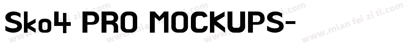 Sko4 PRO MOCKUPS字体转换
